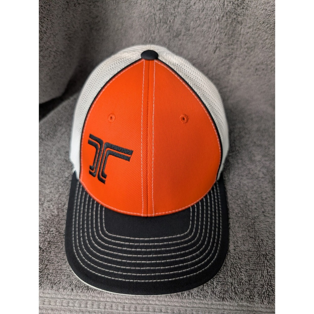 Pacific Headwear 404M Trucker Hat Orange White Black SM-MED